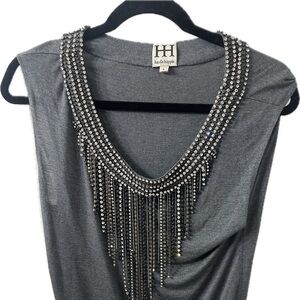 Beautiful Haute Hippie bling shirt please read description